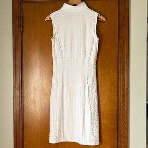 J. McLaughlin White Coco Plum Jacquard